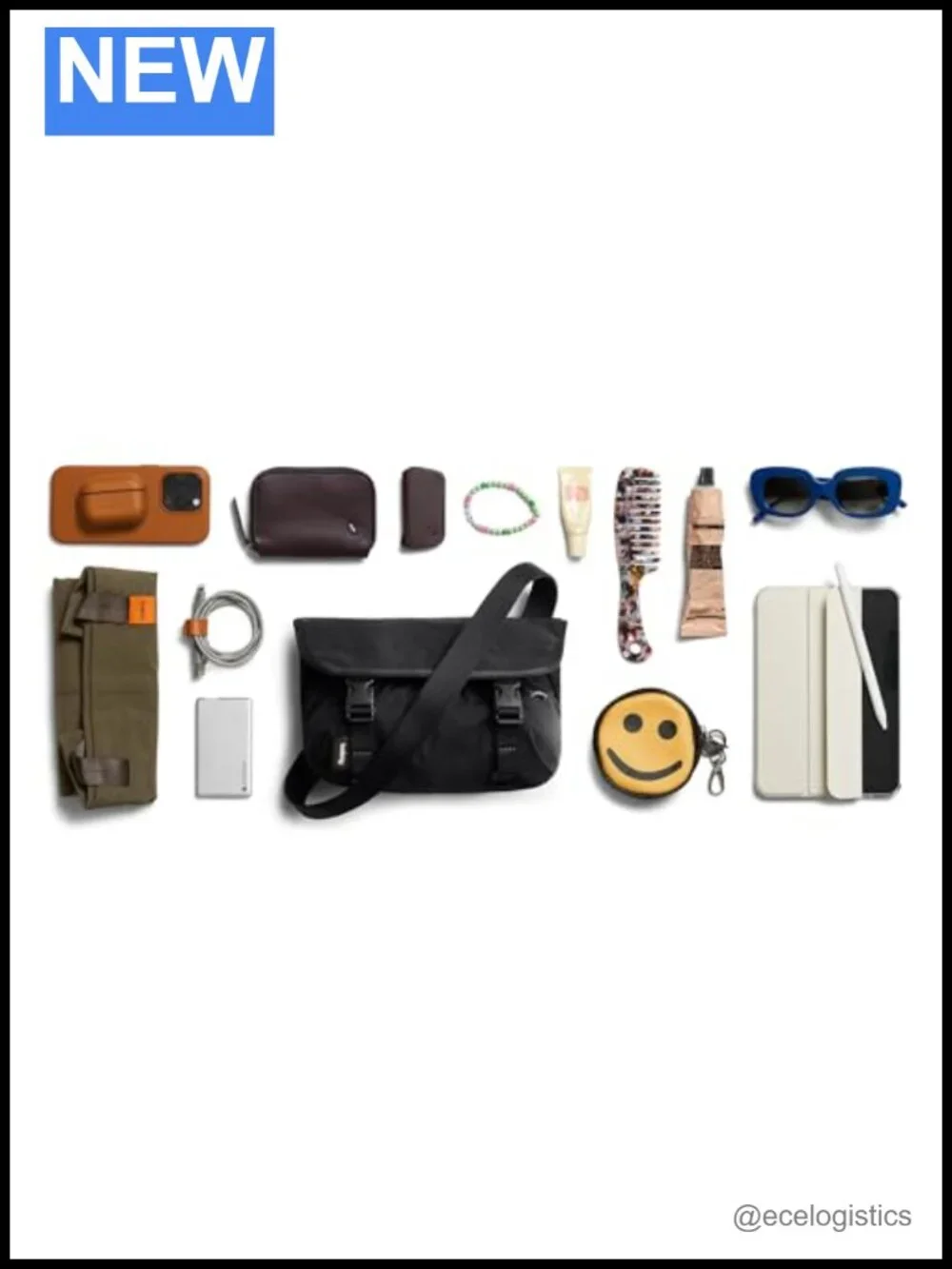Bellroy Cinch Mini Messenger 6L - Compact Crossbody Shoulder Bag - Nylon